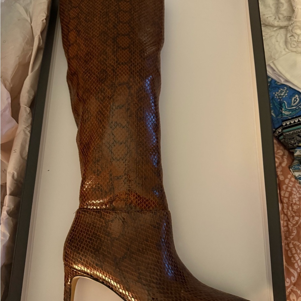 BCBGeneration Marlo Snake Print Boots - Picture 3 of 5